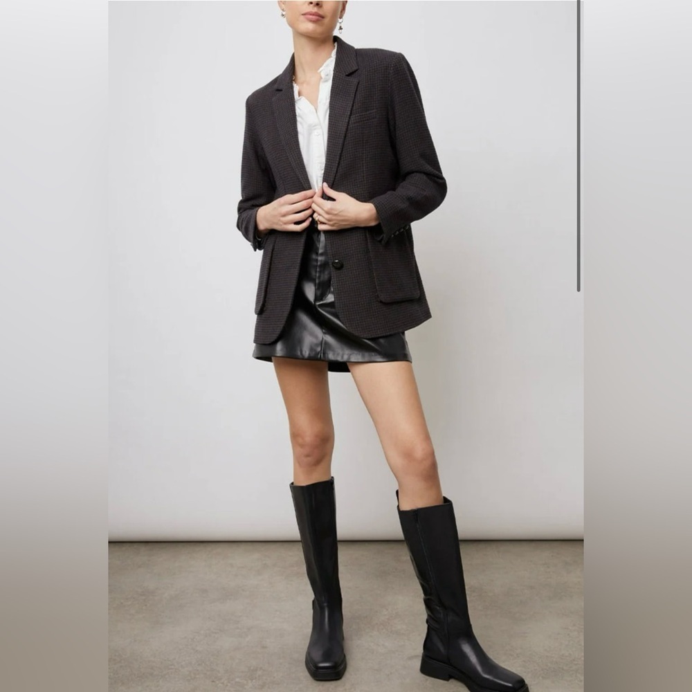 NWT Rails Windsor Blazer Midnight Brown Mini Chec… - image 8